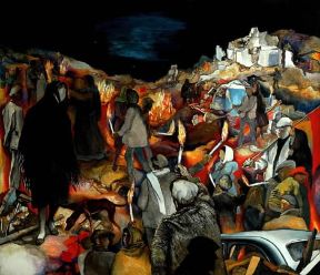 Neorealismo. La notte di Gibellina di R. Guttuso (1970).De Agostini Picture Library / F. Ferruzzi