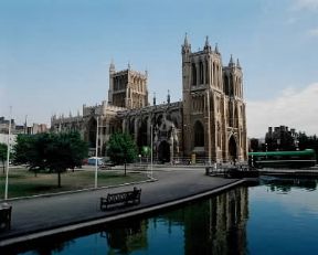 Bristol. Veduta della cattedrale.De Agostini Picture Library/G. Nimatallah
