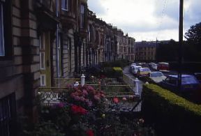 Glasgow. Abitazioni nel quartiere vittoriano di Hyndland.De Agostini Picture Library / G. Roli