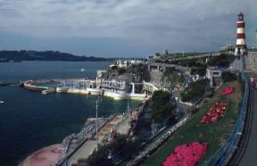 Plymouth. Una veduta della cittÃ  inglese.De Agostini Picture Library/G. Wright