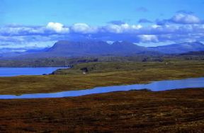 Scozia. Suggestiva veduta degli Highlands.De Agostini Picture Library / G. Roli