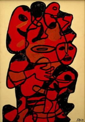 Arte informale . MondanitÃ© XIII-Z96 (1975) di J. Dubuffet.De Agostini Picture Library/G. Nimatallah