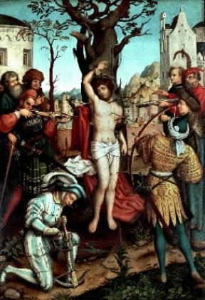 Hans Holbein il Vecchio. Martirio di S. Sebastiano (Monaco, Alte Pinakothek).Monaco, Alte Pinakothek