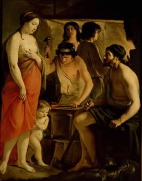 Le Nain. Venere e Vulcano, opera realizzata nel 1641 da Louis (Reims, MusÃ©e Saint-Denis).De Agostini Picture Library/G. Dagli Orti