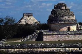 Messico. Il Caracol in stile mayatolteco a Chichen-ItzÃ¡.De Agostini Picture Library/M. Seemuller