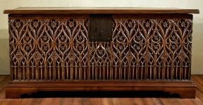 Cassone della Val d'Aosta del sec. XV (Milano, Museo del Castello Sforzesco).De Agostini Picture Library/A. Dagli Orti