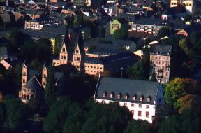 Coblenza. Veduta della cittÃ  tedesca.De Agostini Picture Library/G. SioÃ«n
