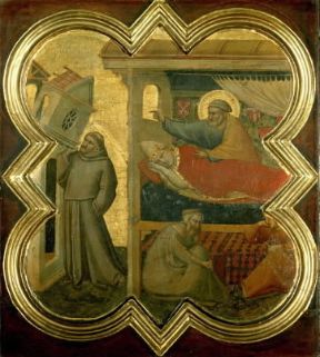 Innocenzo III . Sogno di Innocenzo III di Taddeo Gaddi (sec. XIV; Firenze, Galleria dell'Accademia).De Agostini Picture Library/G. Nimatallah