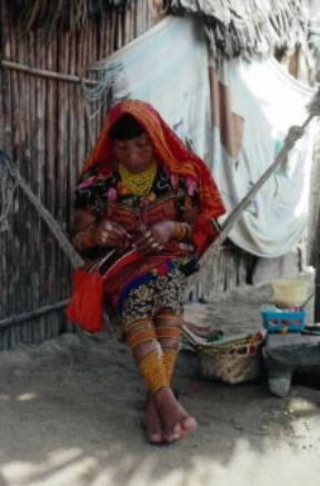 Panama. Donna indios a San Blas.De Agostini Picture Library/G. Sioen