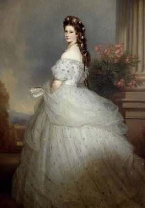 Elisabetta , imperatrice d'Austria, in un ritratto di F. X. Winterhalter (Vienna, Kunsthistorisches Museum).De Agostini Picture Library/G. Nimatallah
