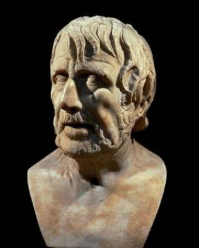 Lucio Anneo Seneca ritratto in un busto marmoreo, copia romana di un originale greco (sec. I a. C.; Napoli, Museo, Archeologico Nazionale).De Agostini Picture Library/A. Dagli Orti