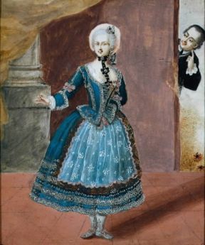 Pierre-Augustin Caron de Beaumarchais. Incisione per Il barbiere di Siviglia.De Agostini Picture Library/M. Seemuller