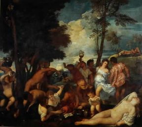 Baccanale. Il baccanale di Tiziano (1518; Madrid, Prado).Madrid, Prado