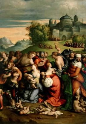 Benvenuto Tisi, detto il Garofalo. Strage degli innocenti (Ferrara, Pinacoteca Nazionale).De Agostini Picture Library/A. De Gregorio