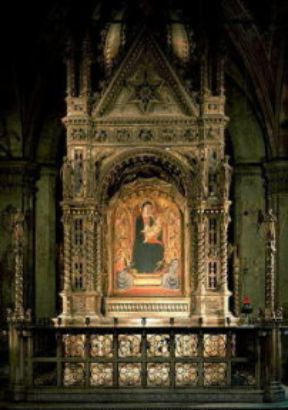 Bernardo Daddi. MaestÃ  (Firenze, Orsanmichele).De Agostini Picture Library / G. Nimatallah