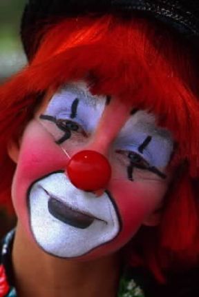 Clown. L'allegra maschera del tony, tradizionale spalla del clown bianco.De Agostini Picture Library/M. Bertinetti