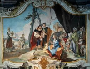 Giambattista Tiepolo. Un particolare dell'affresco del Palazzo Arcivescovile di Udine.IGEA/A. Dagli Orti