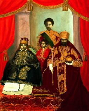 Haylasellase I ritratto con la sua famiglia.De Agostini Picture Library / A. De Gregorio