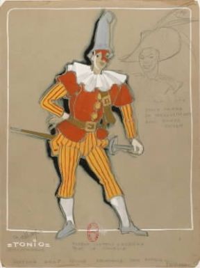 Ruggero Leoncavallo. Bozzetto realizzato da R. Fost per Pagliacci, messo in scena a Parigi nell'aprile 1954 (Parigi, BibliothÃ¨que de l'OpÃ©ra).Parigi, BibliothÃ¨que de l'OpÃ©ra