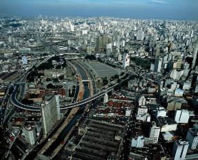 San Paolo. Veduta della cittÃ , in particolare del quartiere amministrativo e finanziario.De Agostini Picture Library / Pubbliaerfoto