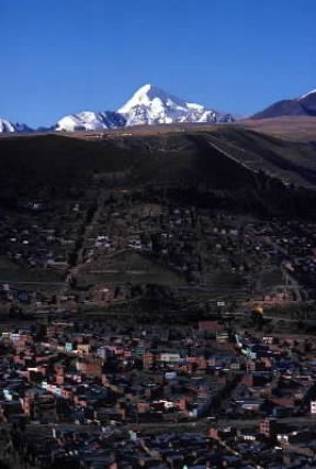 Bolivia . Veduta di PotosÃ­.De Agostini Picture Library/G.SioÃ«n