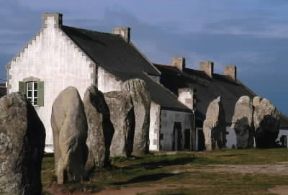 Bretagna. Esempi di menhir a MÃ©nec.De Agostini Picture Library/G. Berengo