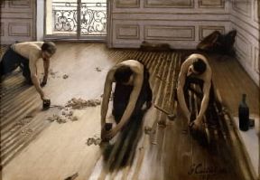 Gustave Caillebotte. I piallatori di parquet (1875; Parigi, MusÃ©e d'Orsay).De Agostini Picture Library/G. Dagli Orti