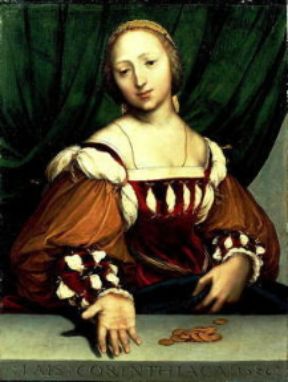 Hans Holbein il Giovane. Laide di Corinto (Basilea, Ã–ffentliche Kunstsammlung).Basilea, Ã–ffentliche Kunstsammlung