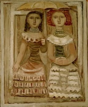 Massimo Campigli. Donne con ombrellino (1940).De Agostini Picture Library/A. De Gregorio