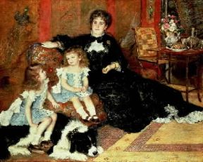 Pierre-Auguste Renoir. Madame Charpentier e le figlie (New York, Metropolitan Museum).New York, Metropolitan Museum