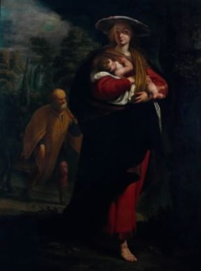 Andrea Ansaldo. Fuga in Egitto (Roma, Galleria Corsini).De Agostini Picture Library