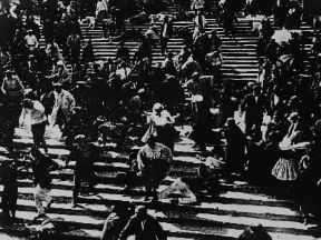 Cinema. La corazzata PotÃ«mkim di S. M. Ejzenstejn (1925).De Agostini Picture Library