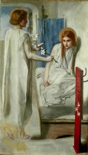 Dante Gabriel Rossetti. Ecce Ancilla Domini (Londra, Tate Gallery).Londra, Tate Gallery