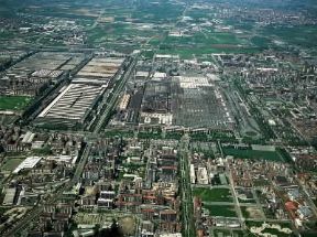 FIAT S. p. A. Veduta aerea degli stabilimenti di Mirafiori.De Agostini Picture Library/Pubbliaerfoto