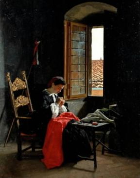 Macchiaioli. Il 26 aprile 1859 di Odoardo Borrani (Milano, Collezione privata).De Agostini Picture Library/U. Marzani