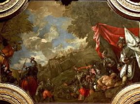 Paolo Caliari detto il Veronese. Paolo Mocenigo conquista Smirne (Venezia, Palazzo Ducale).De Agostini Picture Library/A. De Gregorio