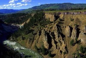 Parco Nazionale . Il Parco Nazionale di Yellowstone (U. S. A.).De Agostini Picture Library/W. Buss