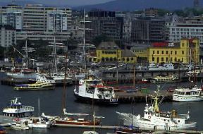 Porto. Il porto di Oslo.De Agostini Picture Library/C. Sappa