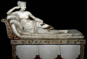 Antonio Canova. Ritratto di Paolina Borghese (Roma, Galleria Borghese).De Agostini Picture Library/V. Pirozzi