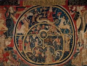 Arazzo. Arazzo degli Astrolobi, particolare (Toledo, Museo Santa Cruz) De Agostini Picture Library/G. Dagli Orti