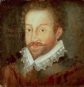 Sir Francis Drake in un ritratto (Londra, National Portrait Gallery).De Agostini Picture Library/C. Bevilacqua