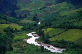 Thailandia. Paesaggio nei dintorni di Vavee.De Agostini Picture Library/C. Sappa