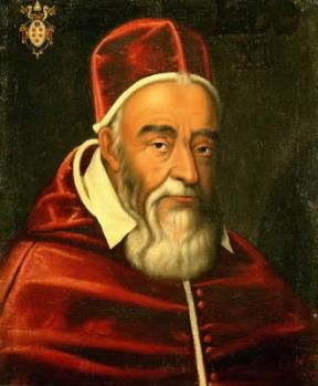 Leone XI in un ritratto conservato nel Palazzo Reale di Versailles.De Agostini Picture Library/G. Dagli Orti