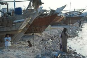 Qatar. Un'immagine del porto di Doha.De Agostini Picture Library/C. Sappa