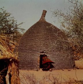 Abitazione. Capanna in fibre vegetali.De Agostini Picture Library/N. Cirani