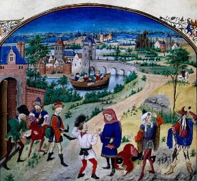 Aristotele. L'Etica, la Politica, l'Economia, il Coraggio e la ViltÃ  raffigurate in un codice del sec. XV (Rouen, BiliothÃ¨que Municipale).De Agostini Picture Library/M. Seemuller