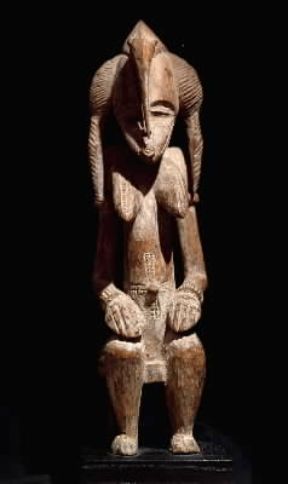 Costa d'Avorio. Statuina rituale di legno di arte senufo.De Agostini Picture Library / G. Dagli Orti