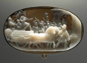 Glittica. Cammeo in calcedonio (Firenze, Museo degli Argenti).De Agostini Picture Library / A. Dagli Orti