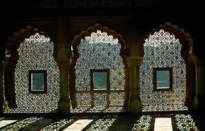 Jaipur . Interno del Palazzo di Amber (sec. XVI-XVIII).De Agostini Picture Library/M. Fantin