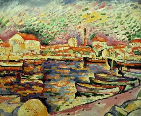 Paesaggio . L'Estaque di G. Braque (Parigi, MusÃ©e National d'Art Moderne).De Agostini Picture Library/G. Dagli Orti